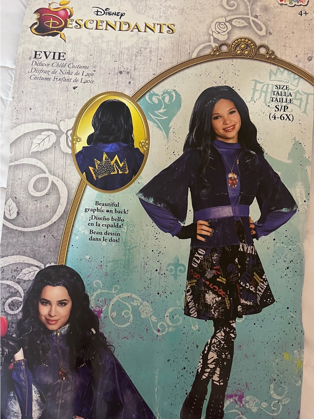 Disney Descendants Evie Deluxe Child Costume Size 4-6X